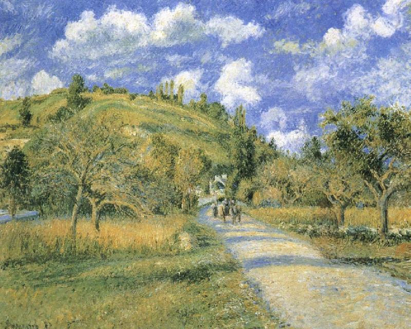Camille Pissarro Road and hills China oil painting art